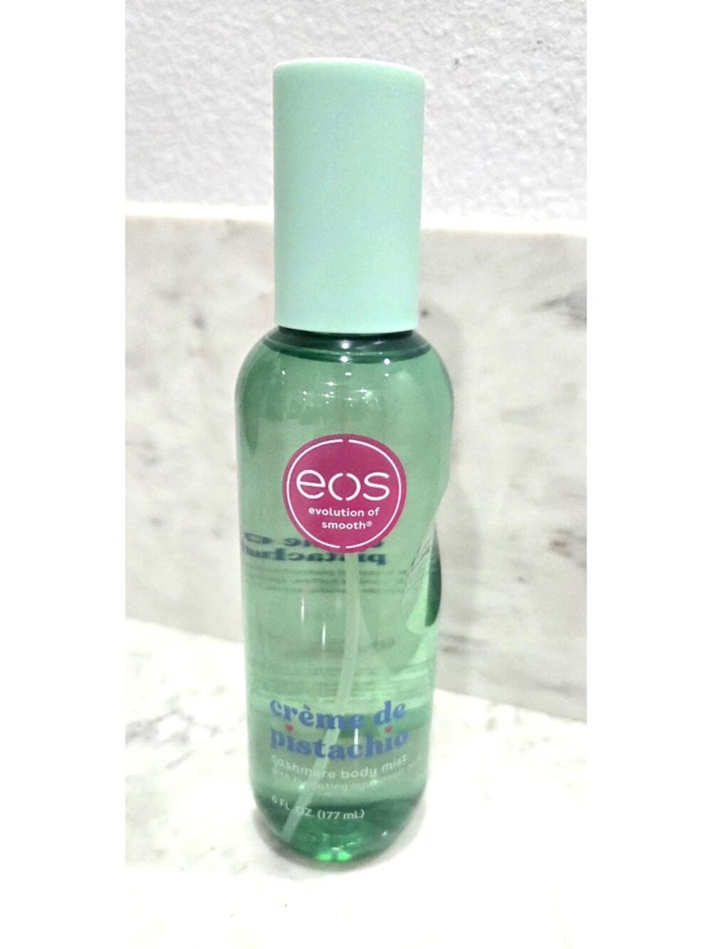 EOS Crème De Pistachio Cashmere Body Mist with Hydrating Hyaluronic Acid 6 Fl Oz